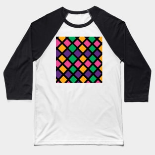 Harlequin  Check 1 Baseball T-Shirt